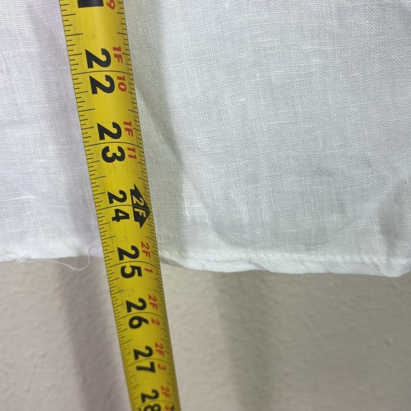 Francesca Bettini 100% Linen White Top Made in Italy size Small Made in Italy - Picture 3 of 7